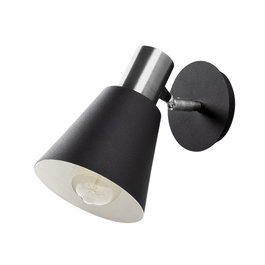 Opviq Kem - 6347 Lámpara de pared Negro y Níquel